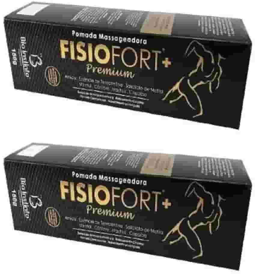 Pomada Fisiofort Premium – Alívio Rápido para Dores Musculares e Articulares | Efeito Bengue | 300g | Ação Anti-inflamatória e Relaxante - Kit com 2 Bisnagas