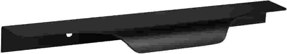 Puxador para moveis wave de alumínio para armário ropeiro gaveta porta cozinha (Preto, 200mm)