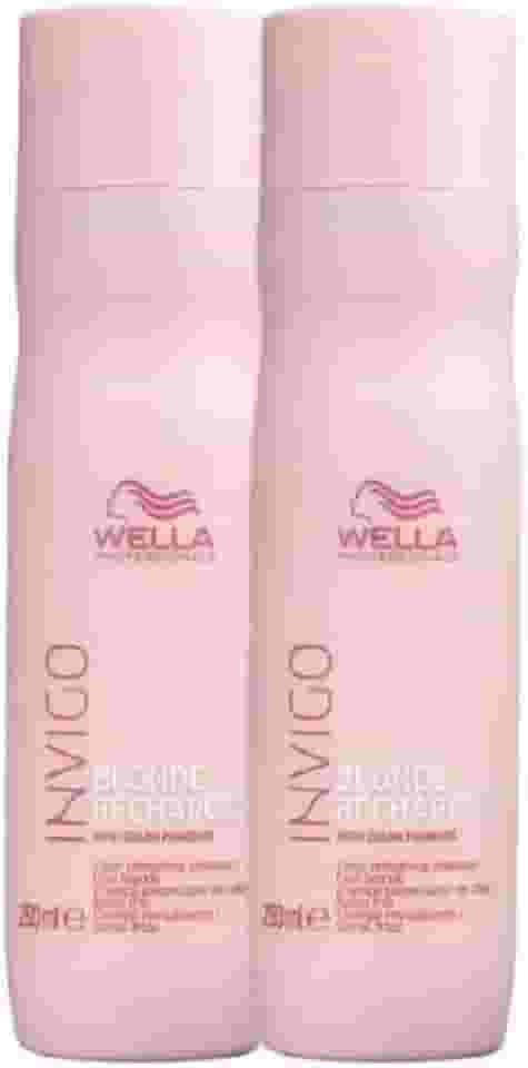 Kit Wella Professionals Invigo Blonde Recharge - Shampoo Desamarelador 250ml (2 Unidades)