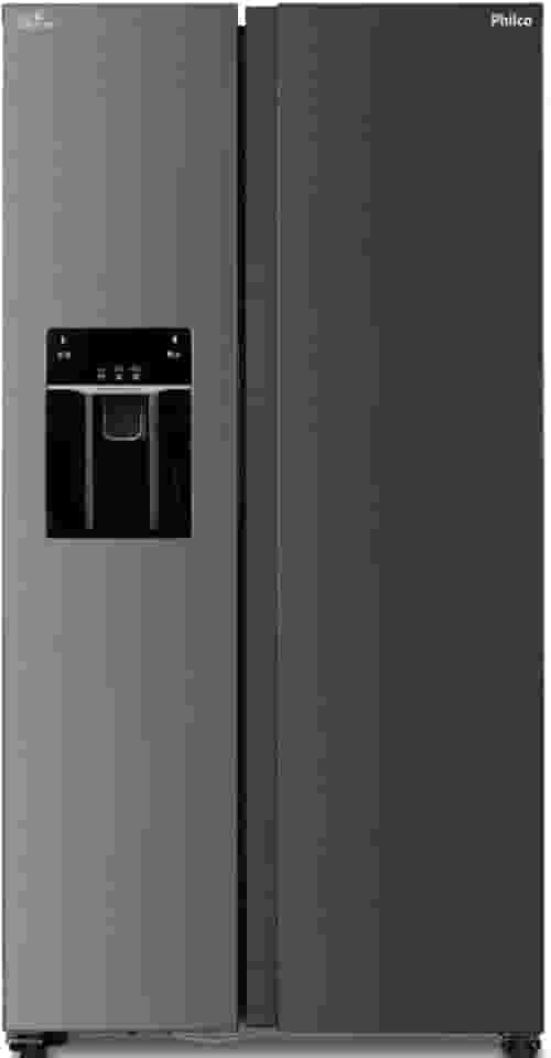 Refrigerador side by side PHILCO frost free prf613id eco inverter 513l inox 127v
