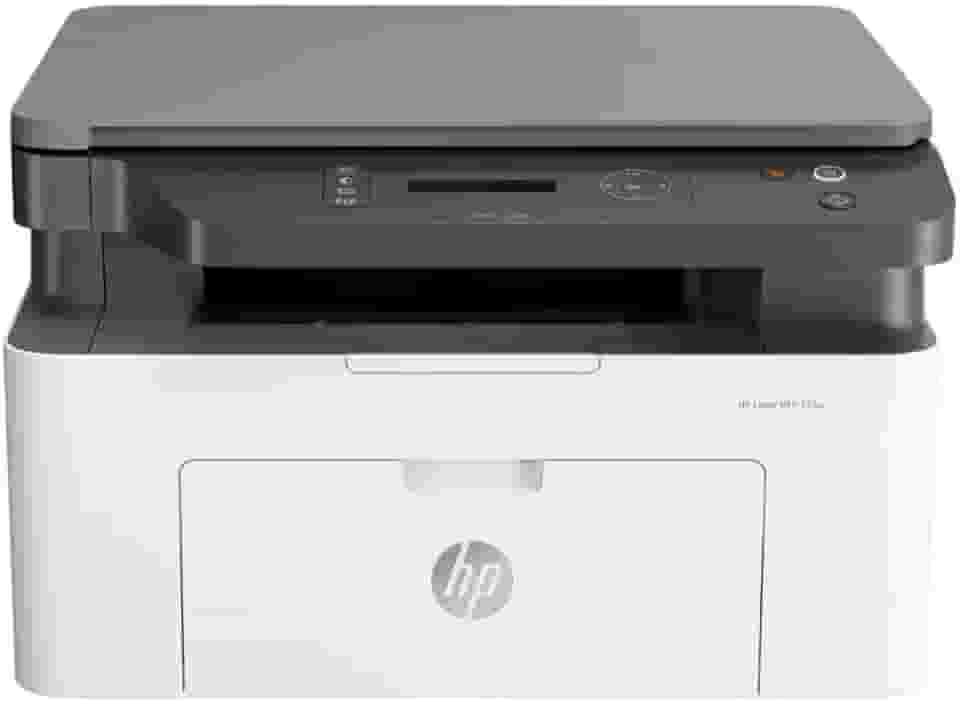 Impressora Multifuncional HP Laser MFP 135w 220v. Tecnologia de Impressão Laser Wi-Fi. Funções: Imprimir, Copiar, Digitalizar. Cor ‎Branca/Preta (4ZB83A#AC8)