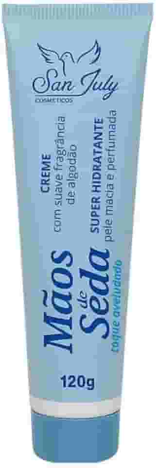 Creme Hidratante Mãos de Seda, Toque Aveludado, Fragrância Suave, 120g