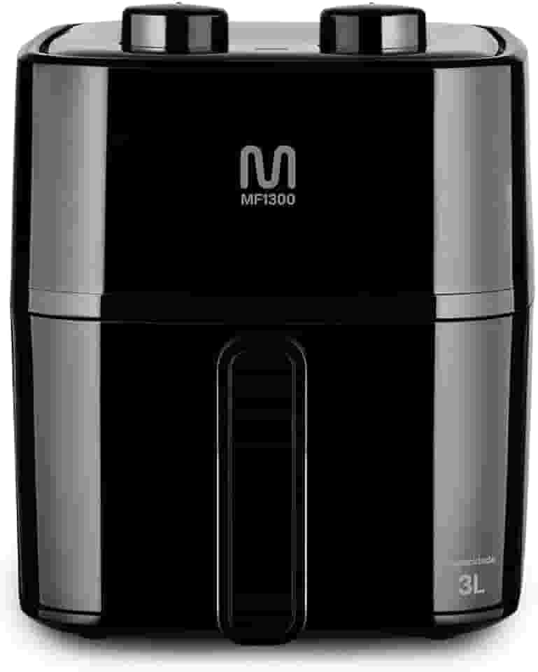 Fritadeira Elétrica sem óleo Air Fryer 3L 1200W 127V com Timer Sonoro Preto Multi - GO250