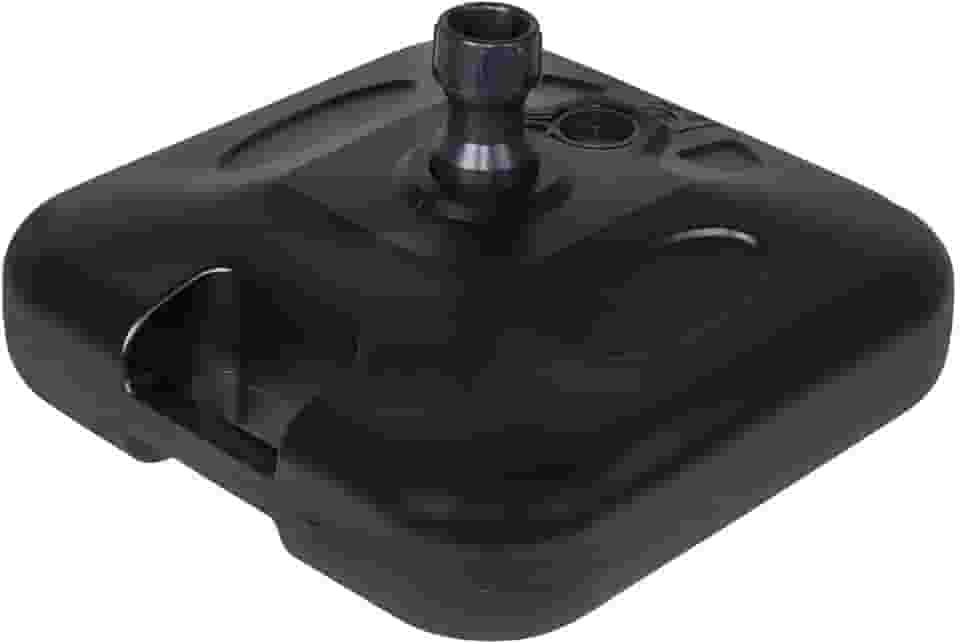 Base para Guarda Sol Sombreiro Suporte Preto Ombrelone 18kg de Piscina Chão