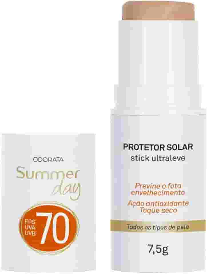 Odorata - Protetor Solar Stick com Cor Ultraleve FPS 70-7,5g