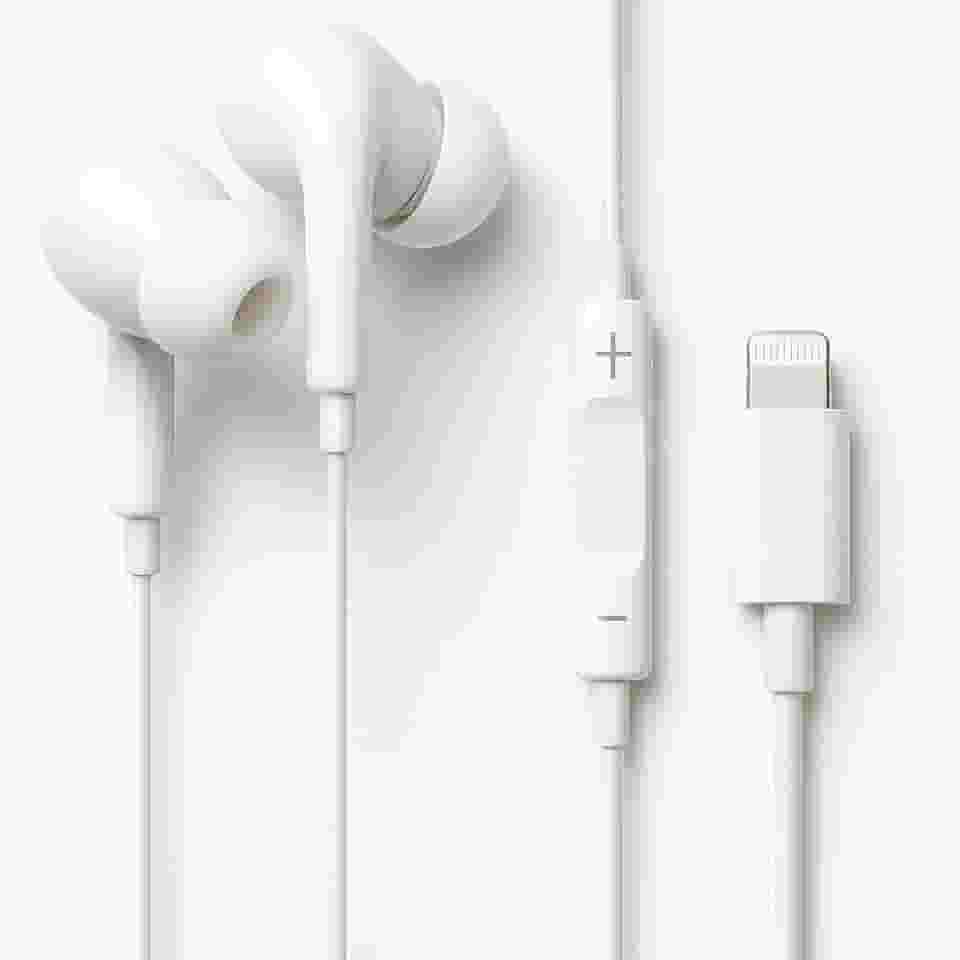 Fone De Ouvido Com Fio Intra Auricular Compativel Com iPhone 14/13/12/11/XR/XS/X/8/SE Microfone integrado Qualidade Premium Compatível Com iOS Compatível Com Lightning