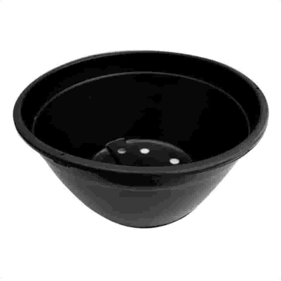 Kit 10 Vasos Cuia 21 Para Plantas Ornamentais Orquídeas Samambaias Novos Alta Drenagem Resistente Boa Durabilidade Preto