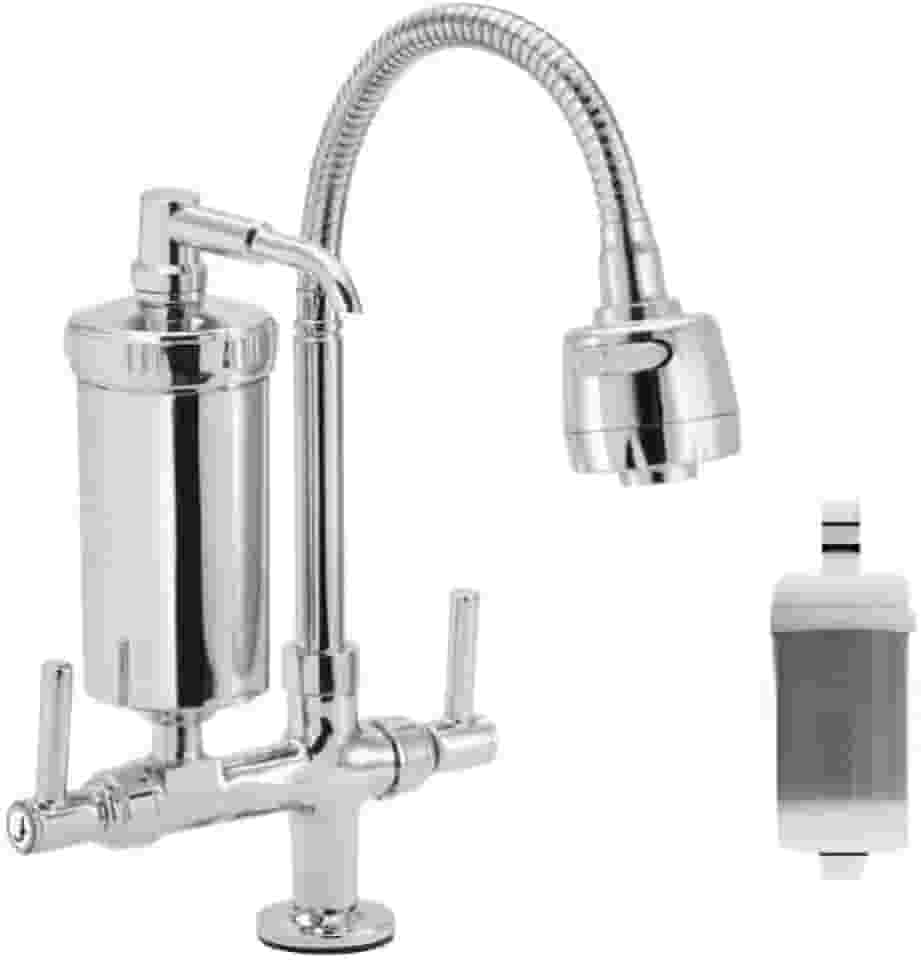 Torneira Cromada Com Filtro Para Cozinha, Torneira de Bancada Com Filtro