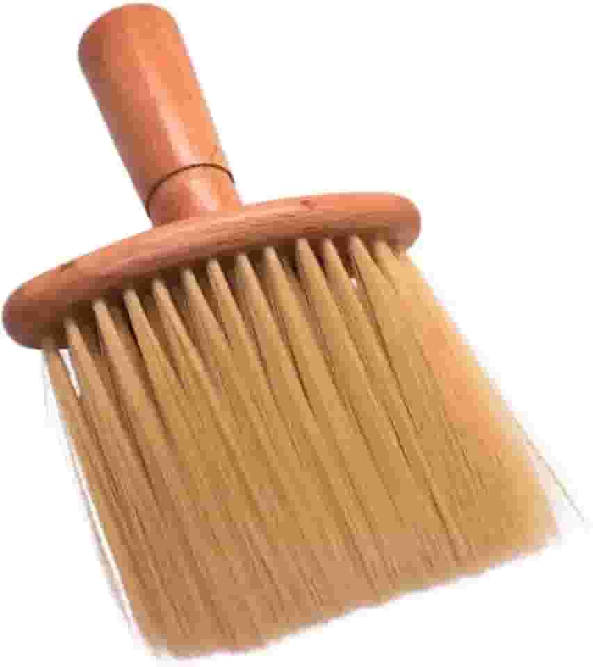 Espanador Vassoura Feito Em Madeira para Barbearia Barbeiro Remover Resto de Pelos de Cabelo