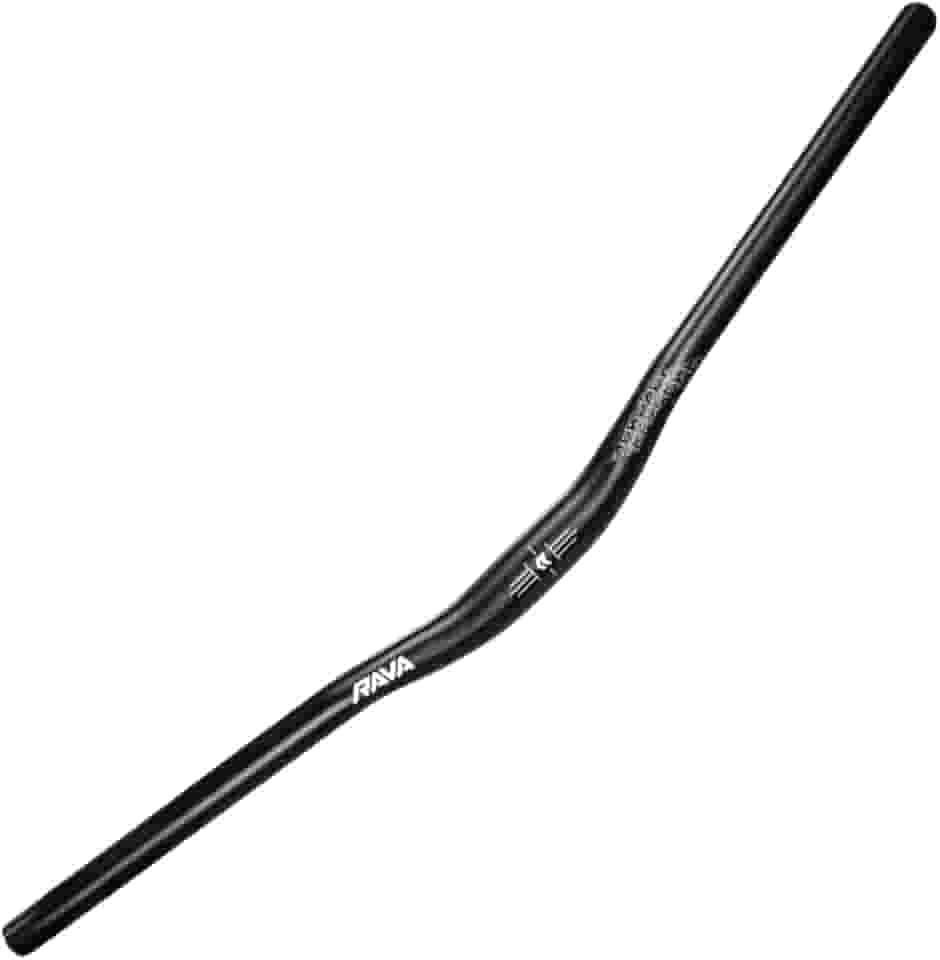 Guidão Alto Curvo Rise Bar 20mm 31.8x730mm Backsweep 9° Bike Mtb Rava
