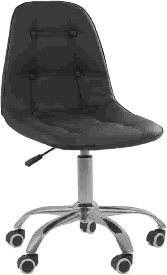 Cadeira Base Giratória Office Eiffel Botonê Ajustável Cor:Preto