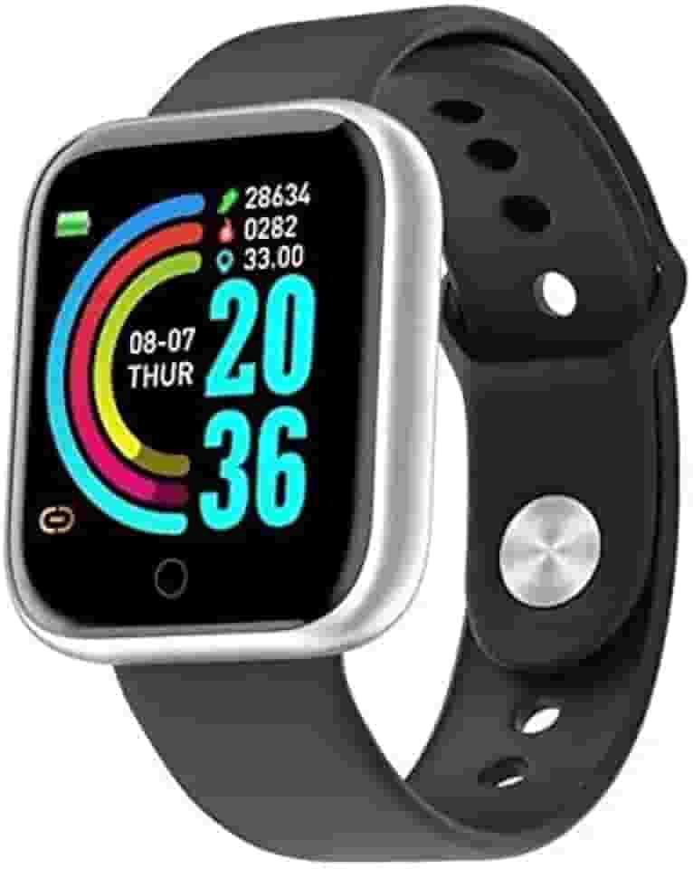 Smartwatch Y68/D20 Relógio Inteligente Android/iOs Prata