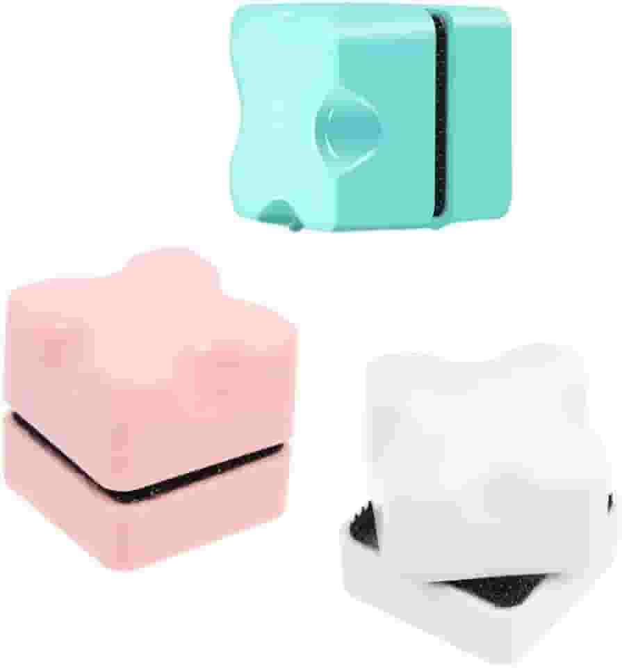 Mini Limpador Magnetico De Aquario E Beteira em PROMOÇÂO - Vidro até 4mm - Cód.MiniMagV1 (Branco)