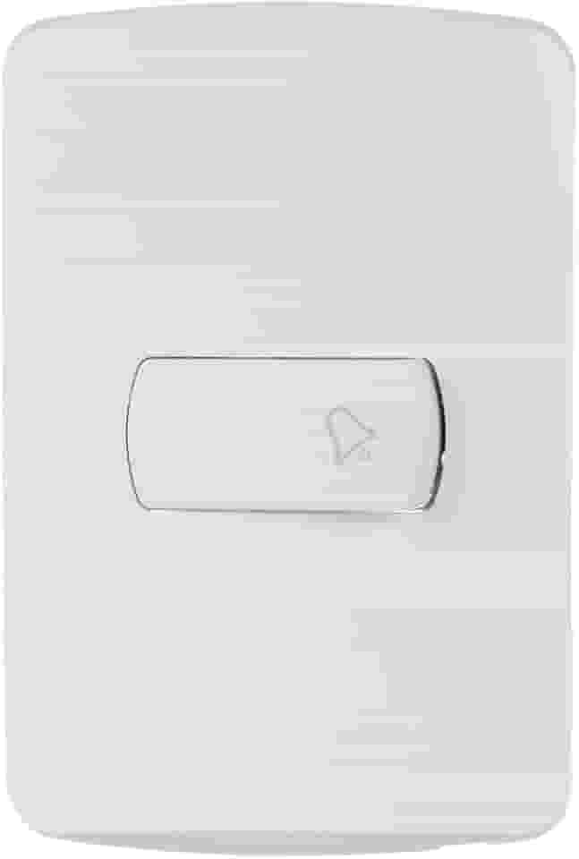 Conjunto Campainha Pulsador 10A 250V Branco Miluz S3B62460, Schneider Electric