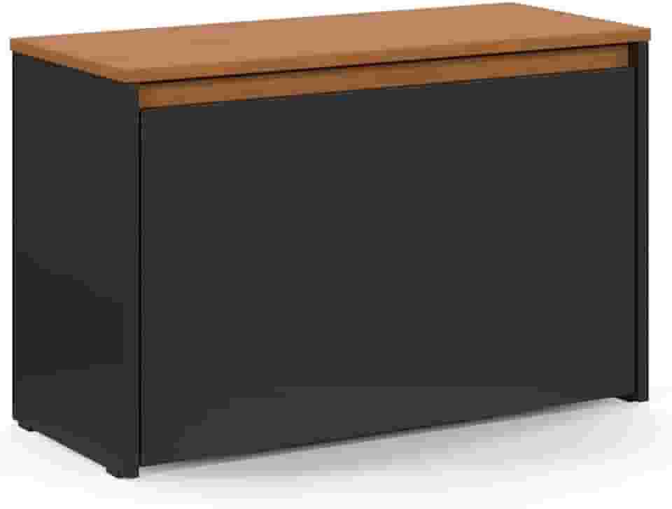 Lojas Comprou Chegou Sapateira Articulada Safira Com Porta Basculante Charme (Preto/Freijo)