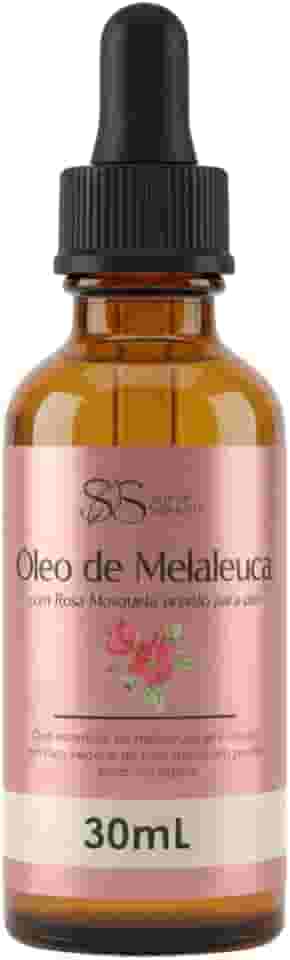 Sérum Multiuso Óleo de Rosa Mosqueta Puro com Óleo Essencial de Melaleuca Pronto para Uso Corporal - Clareador, Reduz Celulites, Estrias Acnes - 30 mL