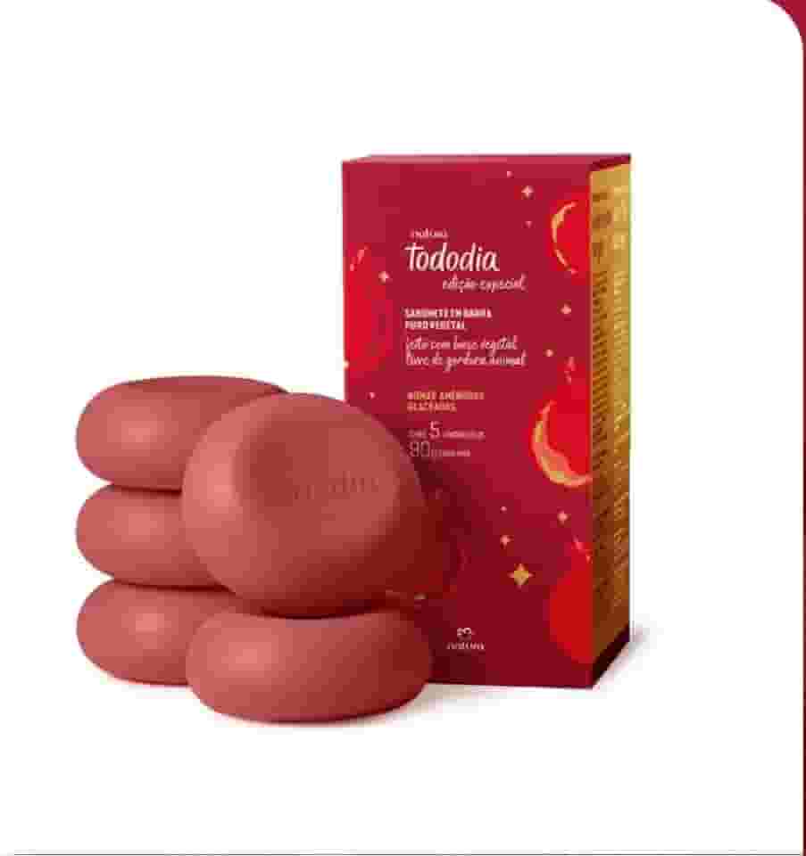 Sabonetes em Barra Puro Vegetal Tododia Romã e Amendôas Glaceadas