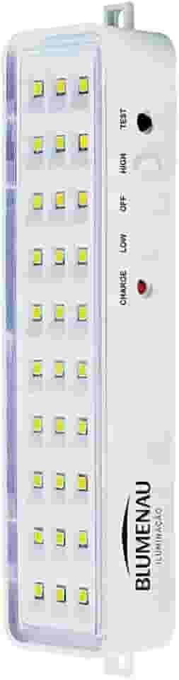 Lum. Emergência 30 LEDs 1W 50/100lm 100-240V