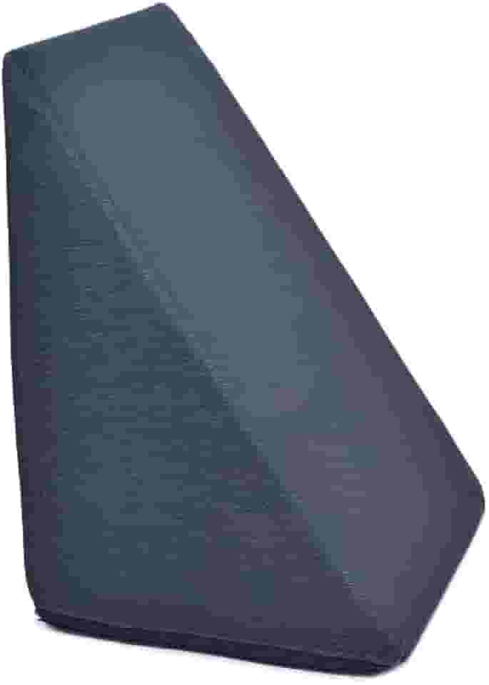 Travesseiro Triangular Espuma Encosto Adulto Apoio Costas Repouso Leitura Cor:Preto