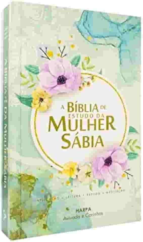 A Bíblia de Estudo da Mulher Sábia Rc Blue Sky. Com Harpa Avivada e Corinhos