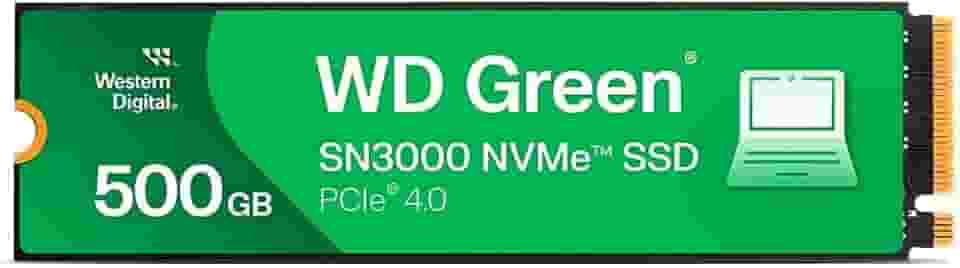 Disco Rígido SSD WD Green 500GB M.2 2280 SN3000 NVMe PCIe Gen4 para PC e Notebook Gamer - Armazenamento Interno de Alta Velocidade e Desempenho Otimizado