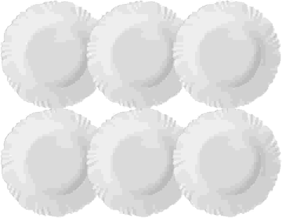 Jogo de Pratos Fundo Nadir Duralex Linha Pétala 6 Peças