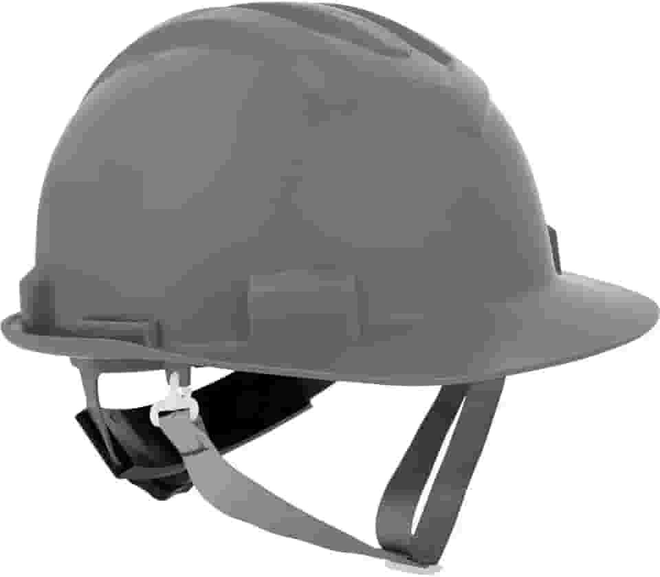 Capacete Aba Frontal, Cinza, Com Jugular E Suspensão Com Catraca, Vonder Plus.