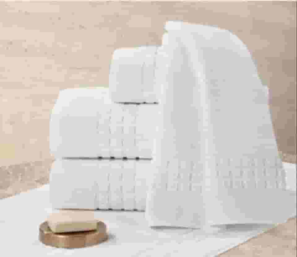 Kit Com 2 Toalhas Banho Teka Profiline Hotel e Pousada 500g/m² Gramatura Fio Duplo Toque Macio e Super Absorção Branca (LUXO)