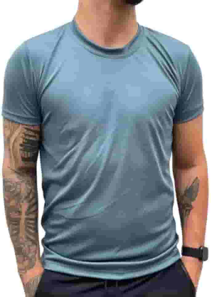 Camiseta Dry Fit Treino Masculina Academia Musculação Corrida 100% Poliéster