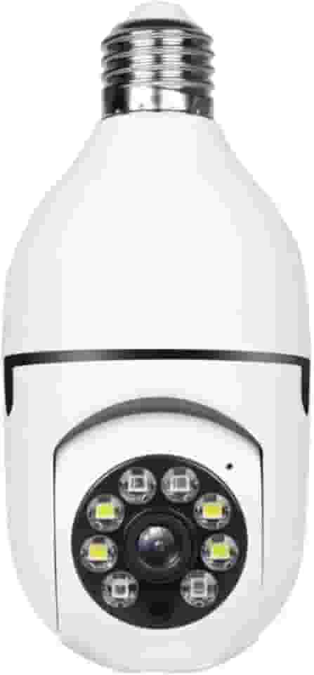 Câmera de Segurança Lâmpada WiFi Full HD com Visão Noturna, Bivolt, Detecção de Movimento 360 graus e Áudio