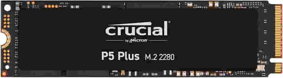 SSD Crucial P5 Plus 1TB NVMe M.2 2280 (Leitura até 6600MB/s e Gravação até 5000MB/s)