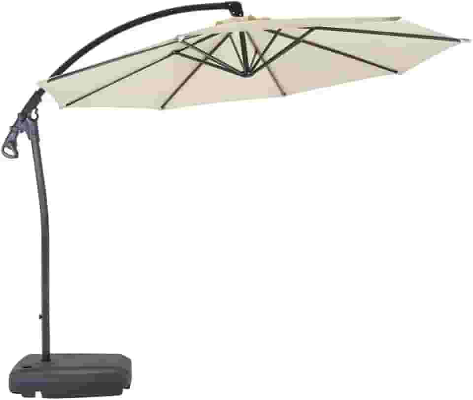 Ombrelone Com Base Para Jardim Dubai Em Alumínio 9162 Mor
