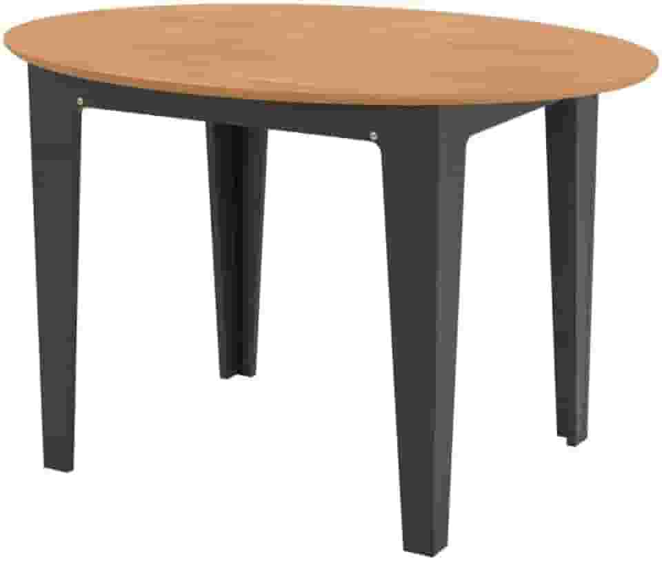 Mesa Extensível Oval 159cm Aberta Dalla Costa