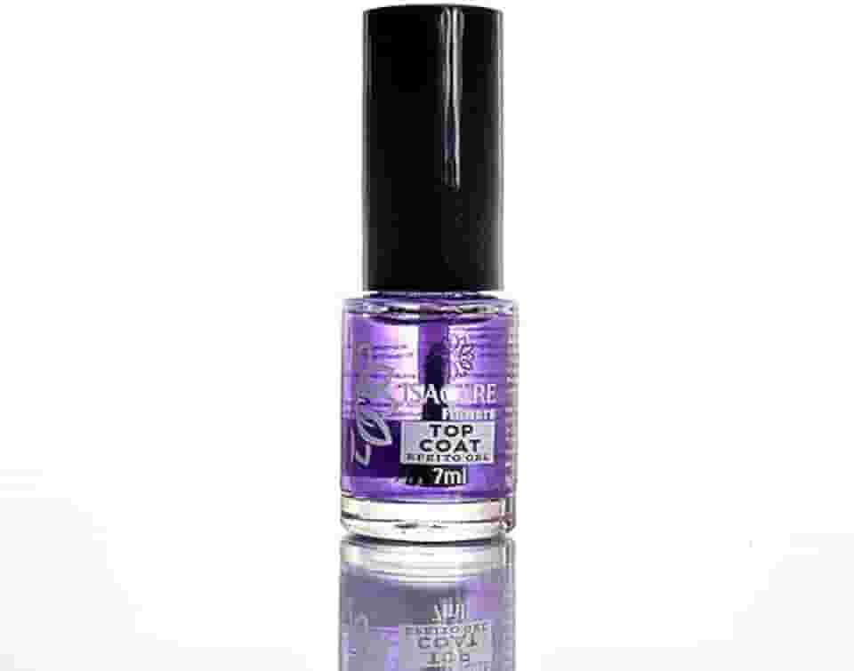 Isacare - Top Coat Efeito Gel 7ml | Finalizador com Brilho Intenso, Secagem Rápida e Alta Durabilidade