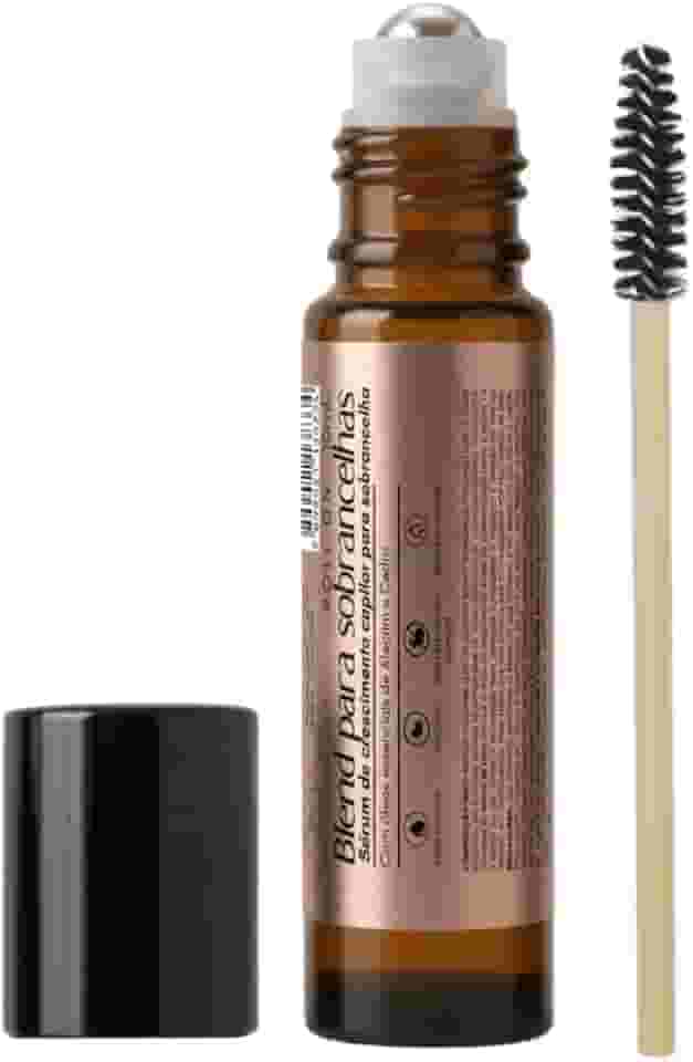 Sérum para Crescimento de Sobrancelhas, Fortalece e Estimula Novos Pêlos, Óleo de Rícino, Alecrim e Cedro Virgínia