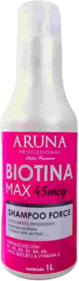 Shampoo Force Biotina Max 1L Aruna Cosméticos – Crescimento Acelerado, Fortalecimento e Nutrição Profunda