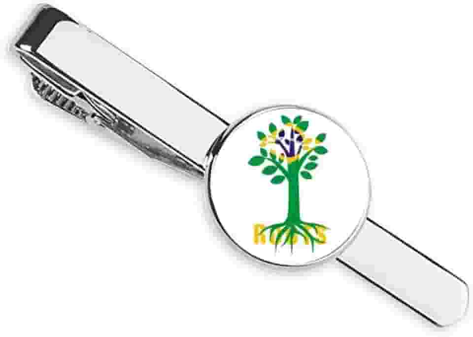 Gravata com raízes da bandeira da família Ancestral do Brasil, presente para homem de negócios