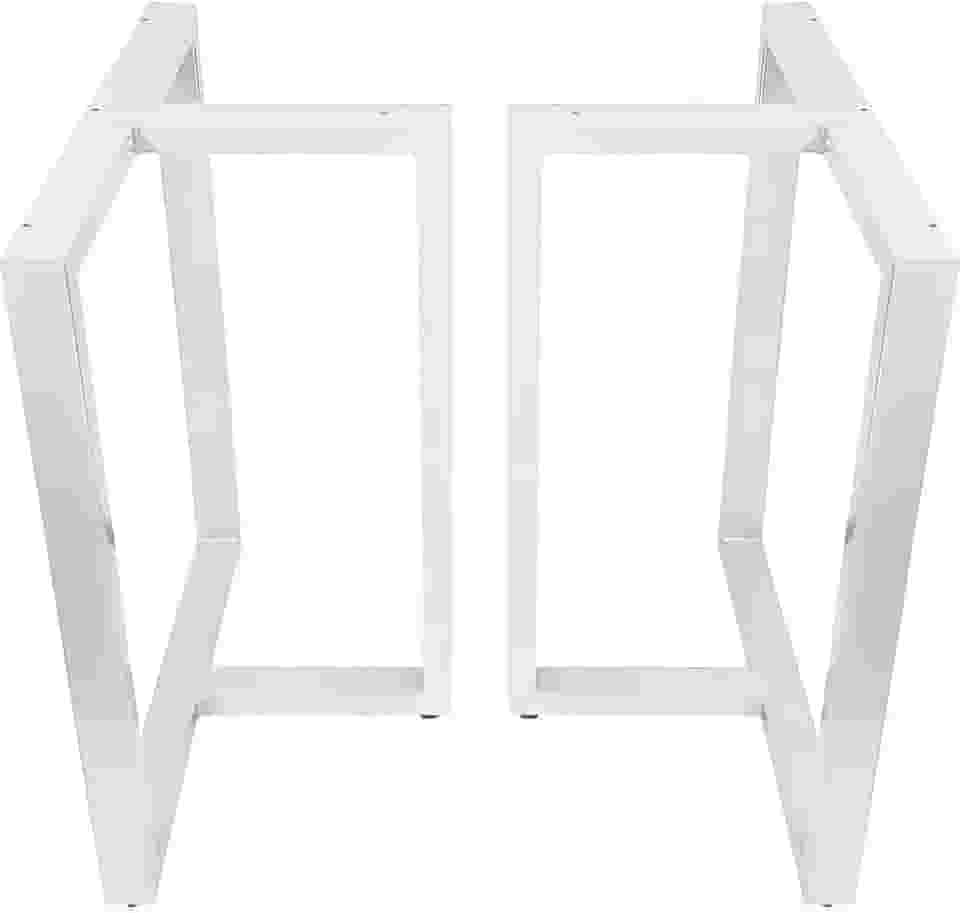 Base de Mesa de Jantar Kansas para Tampos de Vidro Pedra e Madeira até 200cm x 100cm - branca