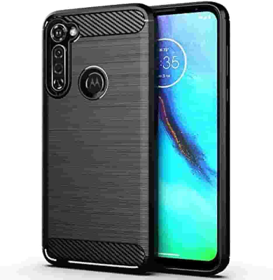 Capa Case Moto One Fusion+ Plus (XT2067) (Tela 6.5) Carbon Fiber Anti Impacto - Preto