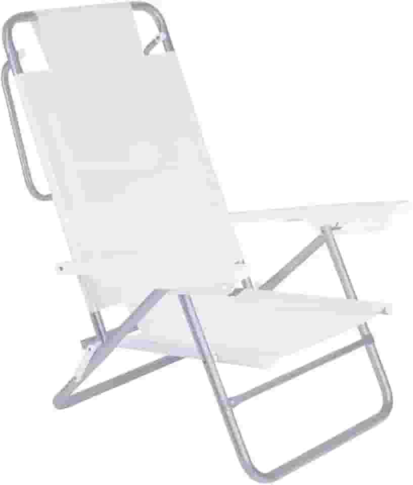 Mor - Cadeira Reclinável Alumínio 6 Posições Summer Branca