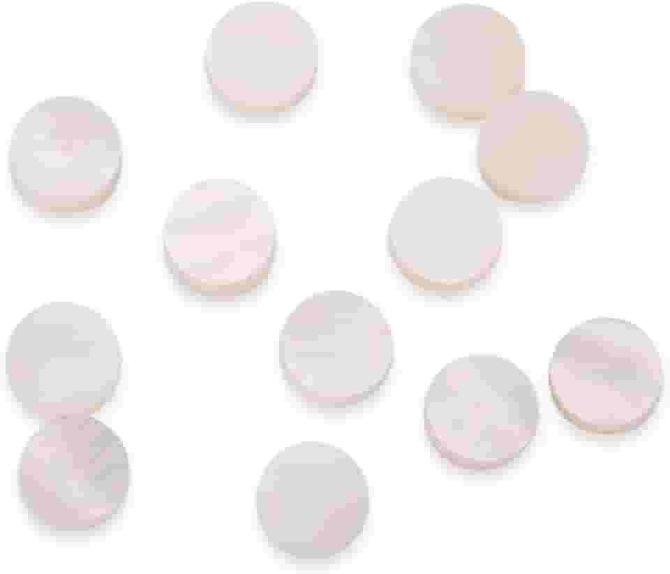 Marcadores de Fretboard, Pontos de Incrustação de Pontos de Fretboard 6mm, Pontos de Incrustação, Pontos de Traste para Guitarra, Ukulele, Baixo, Bandolim, Banjo (12 peças