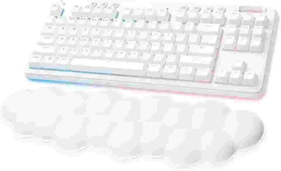 Teclado Mecânico Gamer Sem Fio Logitech G715 RGB LIGHTSYNC Com Switch GX Red Linear, Apoio para Mãos em Formato de Nuvem, Compatível Com PC e Mac, Layout ABNT