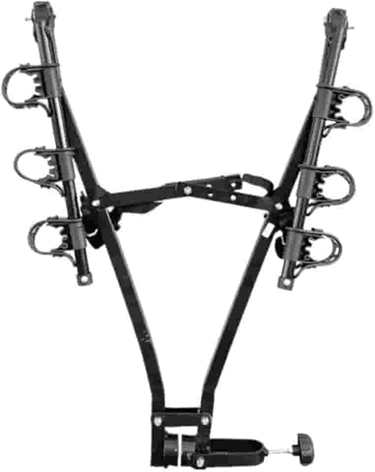 TRUE LOCK Suporte Transbike para 3 Bicicletas, Engate Reboque Universal, Preto, Aço Resistente, Sistema de Fixação Segura