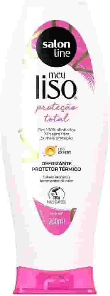 MEU LISO DEFRIZANTE PROTEÇÃO TOTAL 200ML, Salon Line, Branco