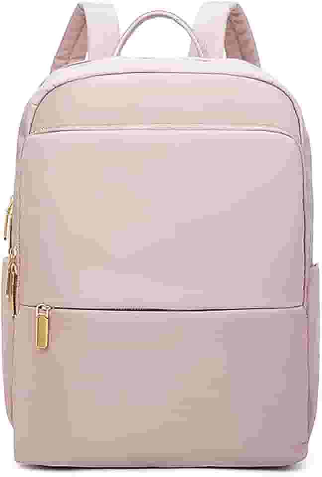 Mochila Feminina de Nylon Impermeável, Compartimento para Notebook de 14 polegadas, Ideal para Comutar, ir à Escola e Uso Casual