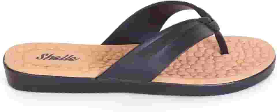 Sandalia Ortopédica Feminina, Palmilha Massageadora, Chinelo Anatômico com Bolinhas, Antiderrapante, Confortável para Esporão, Rasteirinha