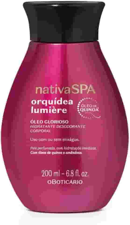 Óleo Glorioso Hidratante Desodorante Corporal Nativa SPA Orquídea Lumière 200ml