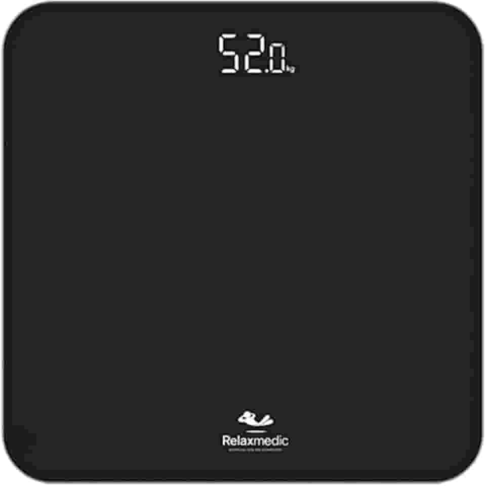 Balança Corporal Digital De Banheiro Ônix 180kg - Relaxmedic
