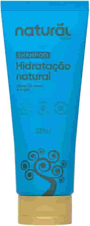 Shampoo Natural com Óleo de Coco e Argan - Hidratação Saudável e Nutrição Profunda - Sem Sal, Sem Corantes, Sem Silicone - 237ml