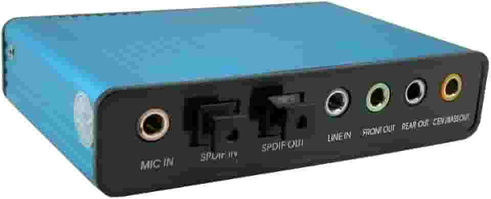 Placa De Som Externa Usb - 5.1-6ch - Óptico